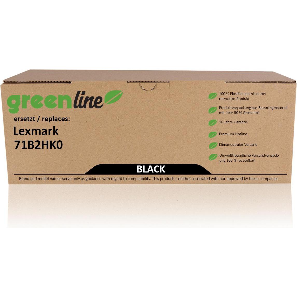 Inkadoo, Toner, Toner greenline ersetzt Lexmark 71B2HY0 Toner