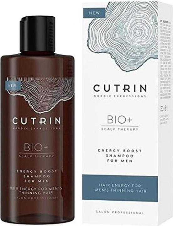 Actual product image Cutrin BIO Energy Boost Shampoo for Men 250 ml (250 ml, Liquid shampoo)