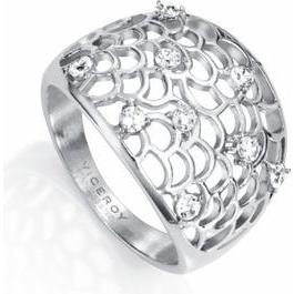 Viceroy, Ring, Glitzernder Stahlring mit schicken Zirkonen 75040A0 Kreislauf 56 mm, (56)