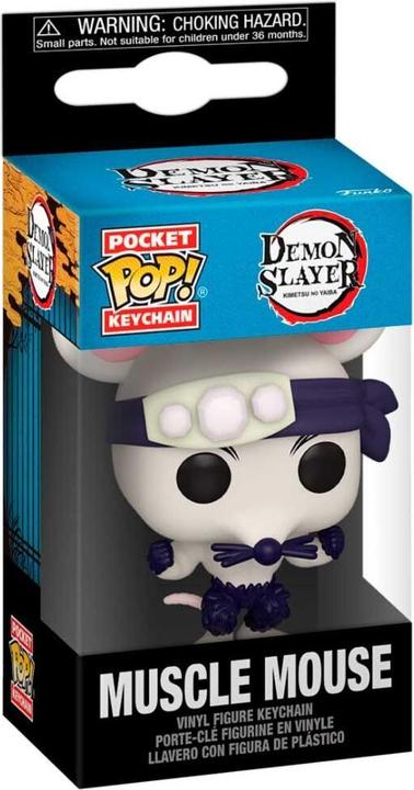 Actual product image Funko Demon Slayer: Kimetsu no Yaiba POP! Vinyl Schlüsselanhänger 4 cm Muscle Mouse Display (1)