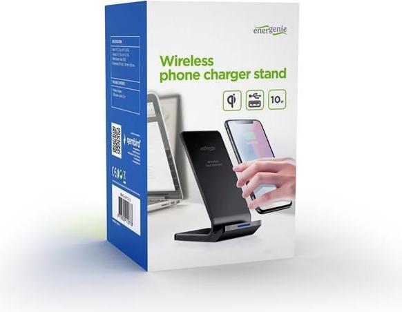 Immagine prodotto Gembird Stazione di ricarica del telefono QI senza fili 10W nero (10 W)