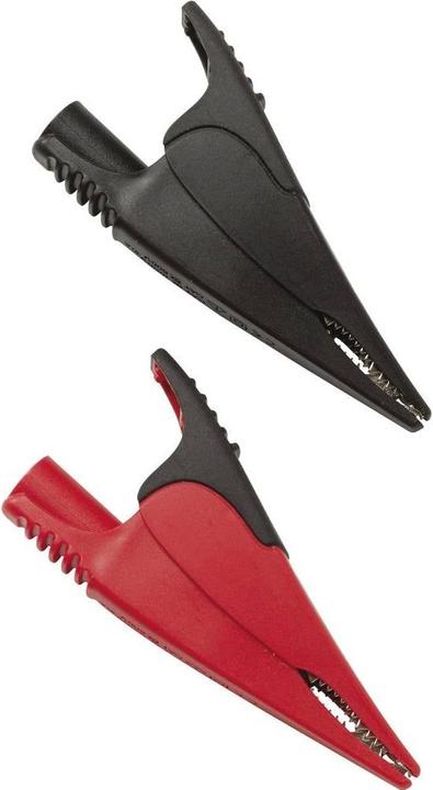 Actual product image Fluke Crocodile clips, wide, red/black (Microphone Clip)