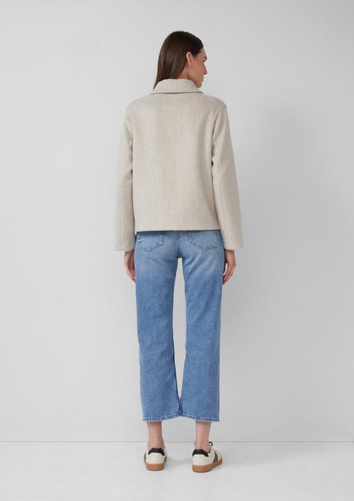 Produktbild S.Oliver Outdoor-Jacke Jacke aus Wollmix im Relaxed Fit mit aufgesetzten Taschen (42)