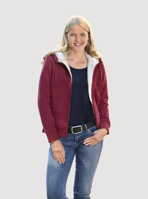 Produktbild Artime Sweatjacke mit Teddy-Futter, Kapuze und Känguru-Taschen (S)