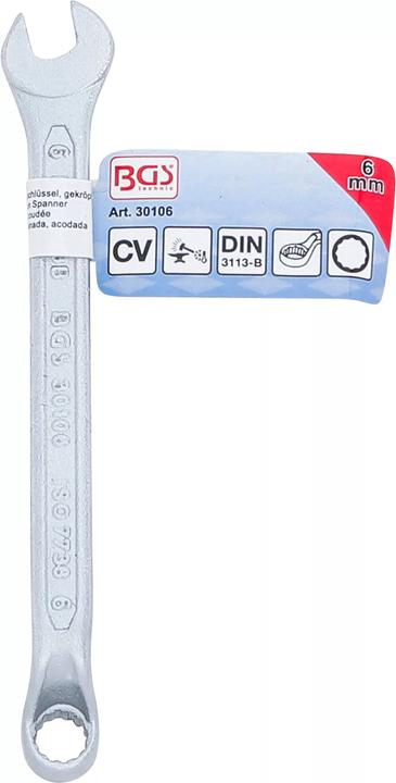 Produktbild BGS Maul-Ringschlüssel, gekröpft SW 6 mm (6 mm)