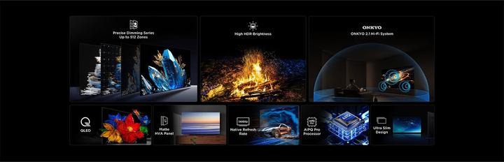 Produktbild TCL 98C6K (75", QLED, Mini-LED, 4K, 2025)
