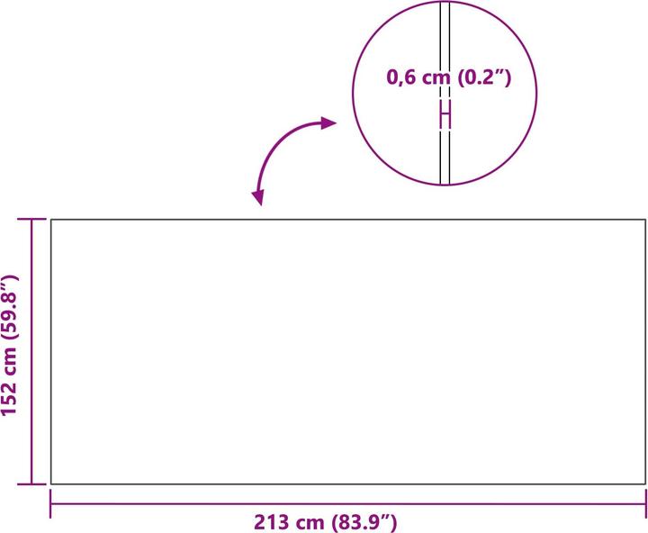 Produktbild vidaXL Boden Schutzmatte (0.60 cm)