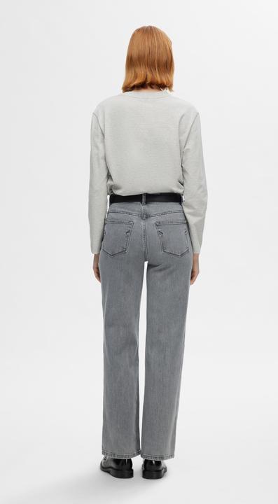 Produktbild Selected Femme Graue Wide Fit Jeans (W28/L32)