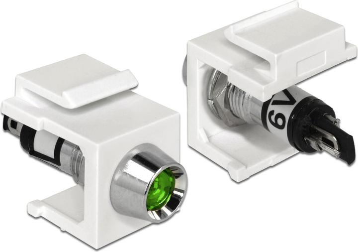 Image du produit Delock Jack Keystone : LED verte, 6V