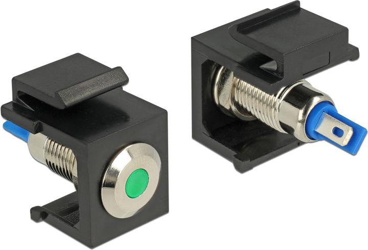Produktbild Delock Keystone Jack: LED grün, 6V, flach