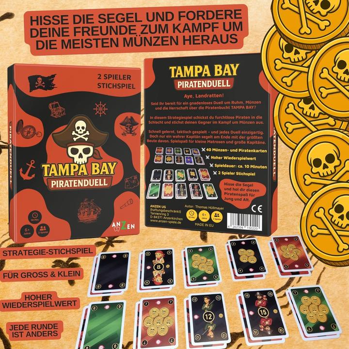 Produktbild Anzen Spiele Tampa Bay - Piratenduell (Deutsch, 2 Spieler)