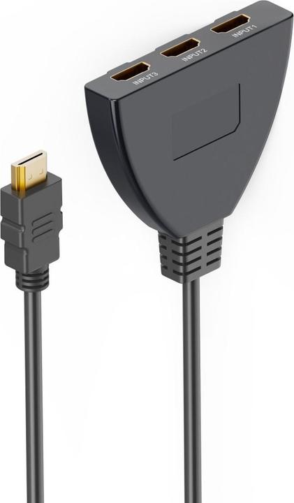 Produktbild Hama 4K HDMI™-Umschalter 3x1, 3x HDMI™-Buchse - 1x HDMI™-Stecker