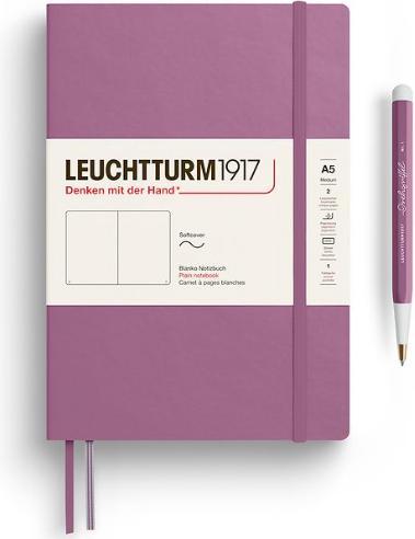 Image du produit Leuchtturm1917 Leuchtturm Med.Soft Blan.D.Rose (145 x 210 mm, Blanc, Couverture souple)