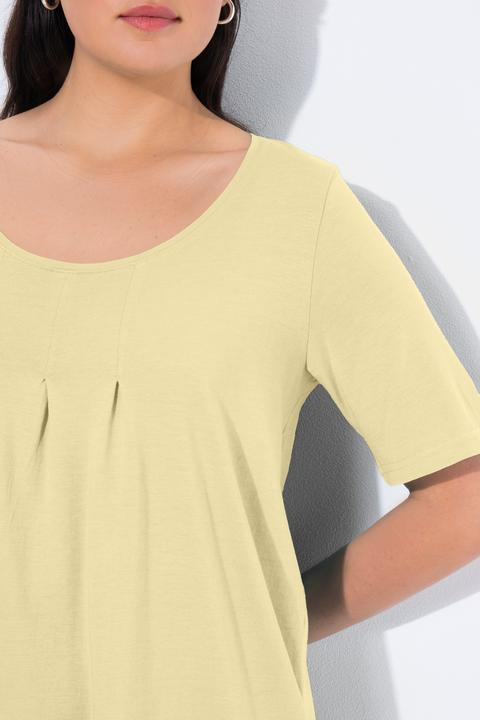 Actual product image Ulla Popken Essential Front Pleat Tee (54)