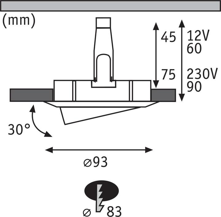 Immagine prodotto Paulmann Apparecchio da incasso Nova Plus Set (85 lm, GU10, GU5.3)