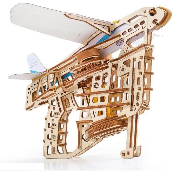 Ugears Flugzeugstarter mechanische Modell Bausatz