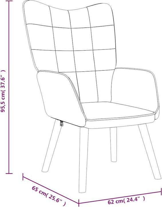 Immagine prodotto vidaXL Relaxsessel mit Hocker