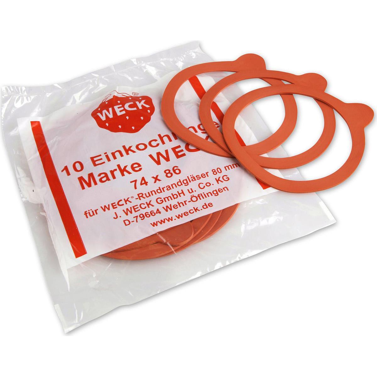 Weck Gummiringe, Einmachgläser, Rot