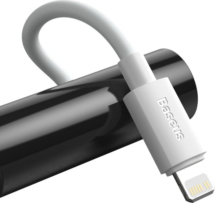 Actual product image Baseus Simple Wisdom Data Cable Kit USB-C to Lightning PD 20W (2PCS/Set) 1.5m White (1.50 m, 20 W)