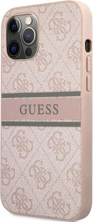 Immagine prodotto Guess Copertina rigida 4G a strisce stampate (Apple iPhone 12 Pro Max)