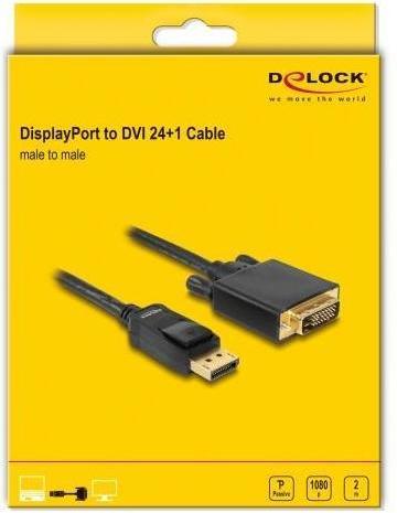 Produktbild Delock DisplayPort — DVI (2 m, DisplayPort, DVI, 1.1)
