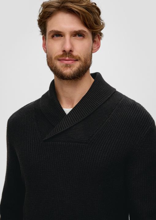 Immagine prodotto s.Oliver Strickpullover Strickpullover mit Schalkragen (XL)