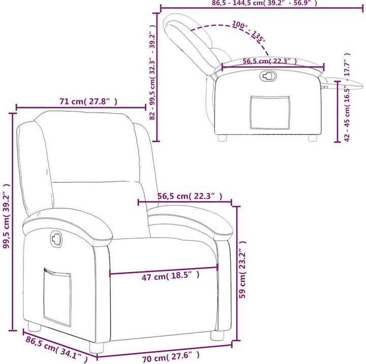 Produktbild vidaXL Relaxsessel