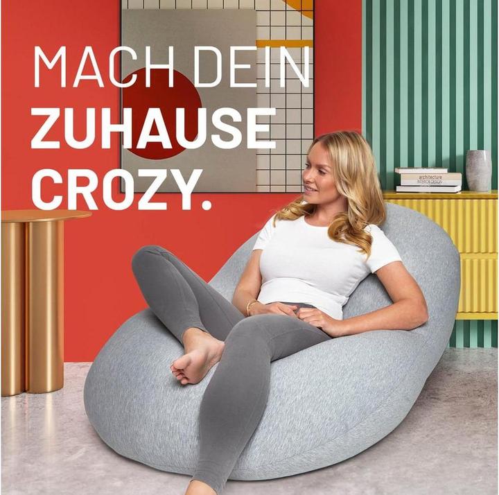 Actual product image Lumaland Sitzsack Flexi Comfort 380 L, Hellgrau