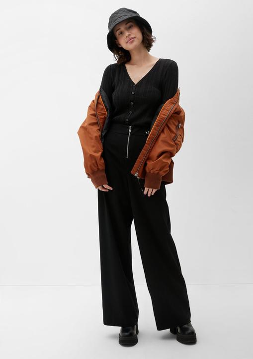 Produktbild s.Oliver Strickjacke Strickjacke mit Ajourmuster (M)