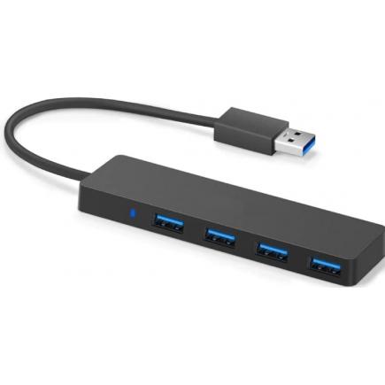 HutoPi HUB USB 3.0 slim a 4 porte, Docking station + Hub USB