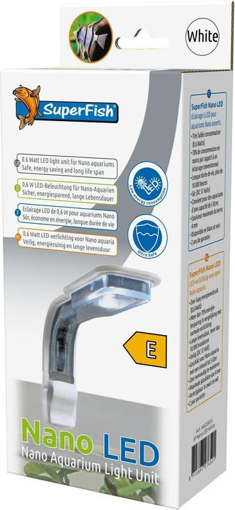 Image du produit SuperFish Lampe d'aquarium Nano Led Blanc, Type de produit (LED, 0.60 W)