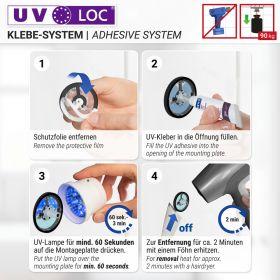 Actual product image Wenko UV-Loc Towel Bar Uno 40cm
