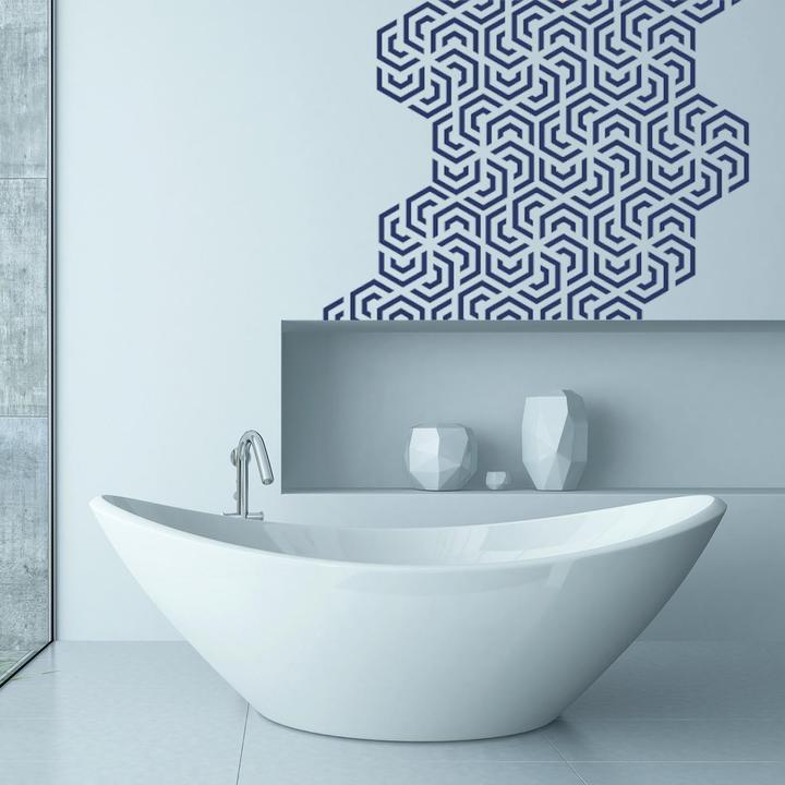 Produktbild Walplus Polygon Geometry Pattern (90 x 30 cm)