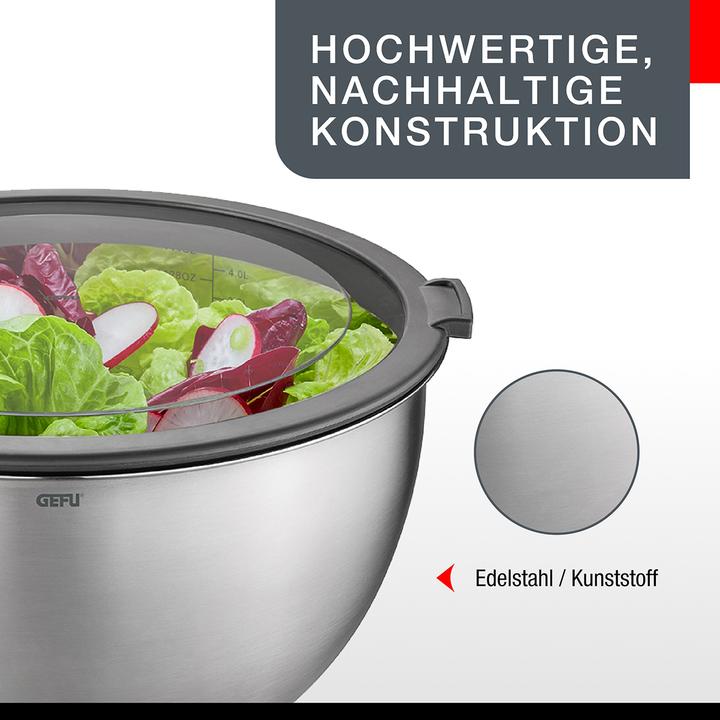 Image du produit GEFU Set de saladiers 'Mondi (24 cm, 4.50 l, 1 x)