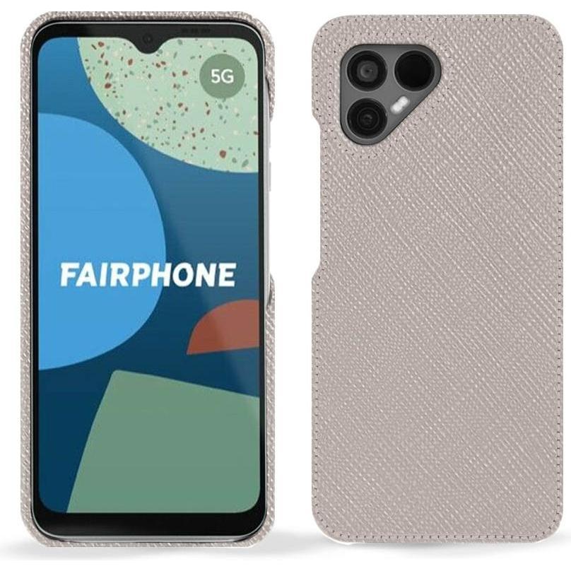 Noreve Lederschutzhülle (Fairphone 4), Smartphone Hülle, Beige