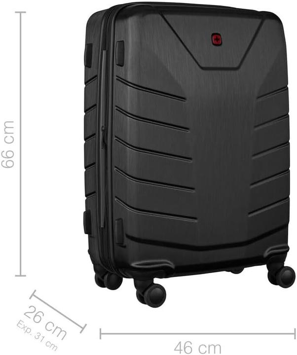 Actual product image Wenger Hardcase with Double Spinner Wheels, TSA Lock, Compression Straps, Expandable Storage