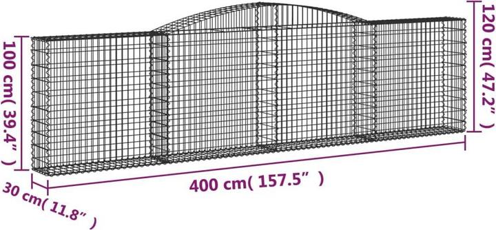 Produktbild vidaXL Gabionenkorb