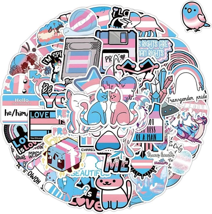 Actual product image JTI Pride stickers - 50 pcs