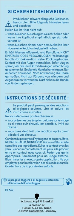 Actual product image Schwarzkopf Super highlights M1 (M1 Super highlights)