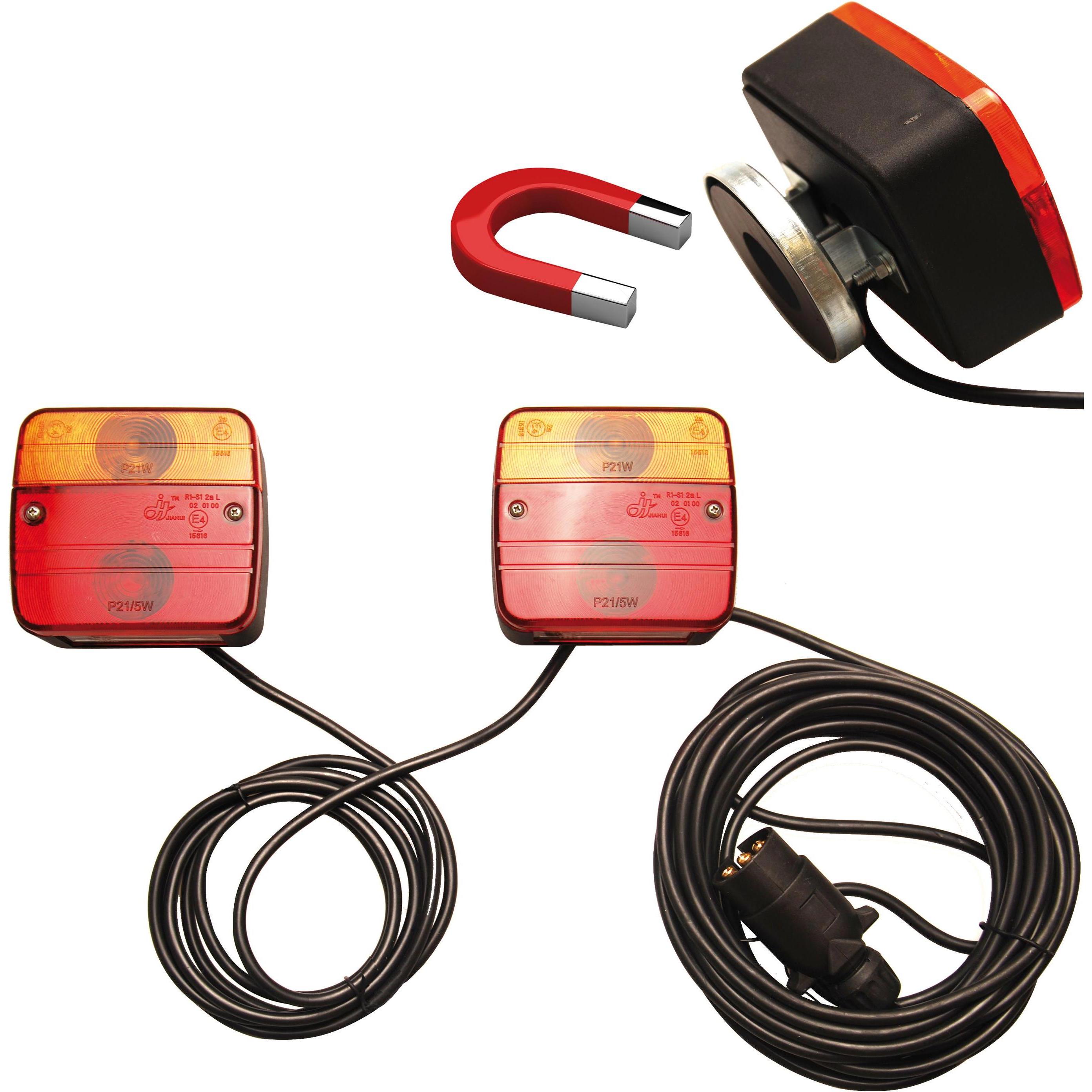 BGS, Transportwagen, Anhänger-Lampen mit Magnethalter 2-tlg.