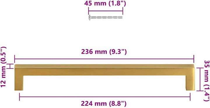 Produktbild vidaXL Möbelgriff