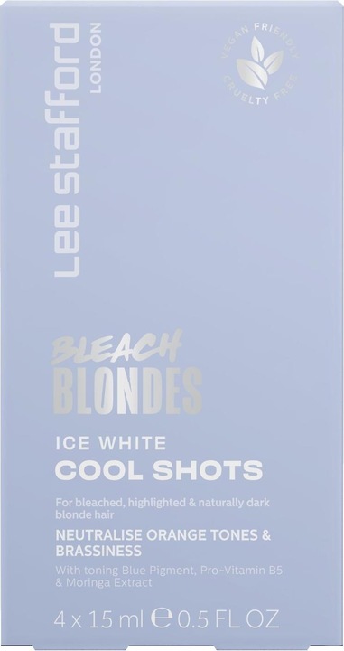 Actual product image Lee Stafford Bleach Blondes Ice White Cool Shots 4 x 15 ml