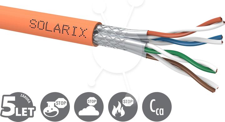 Produktbild Solarix InstalaÄnÃ­ kabel CAT7 SSTP LSOH (STP, CAT7, 500 m)