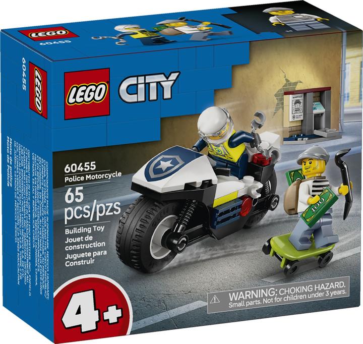 Produktbild LEGO Action auf zwei Raedern – Polizei jagt Gauner - 60455 NEU! Teile 65x (60455)