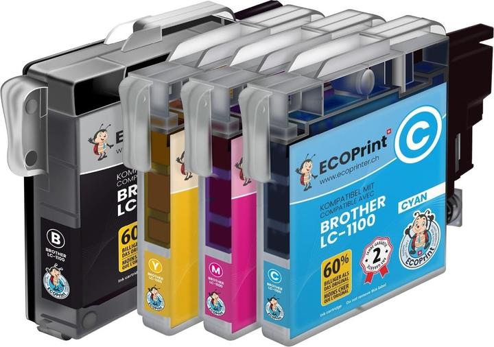 Produktbild ECOPrint Kompatibel Brother LC-1100 Pack (CMYK)