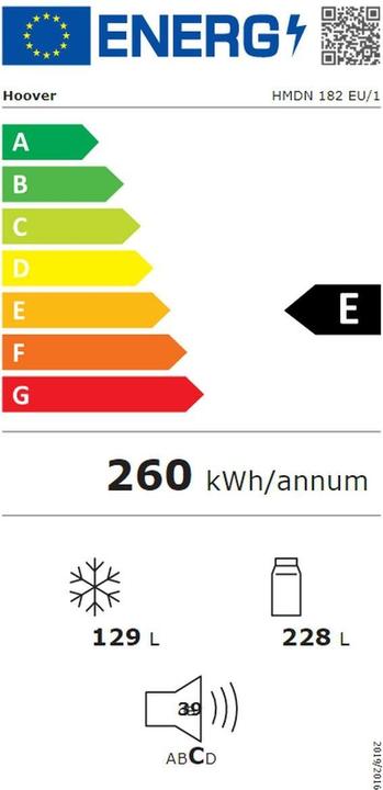 Energy Label Hoover HMDN 182 EU/1 (350 l)