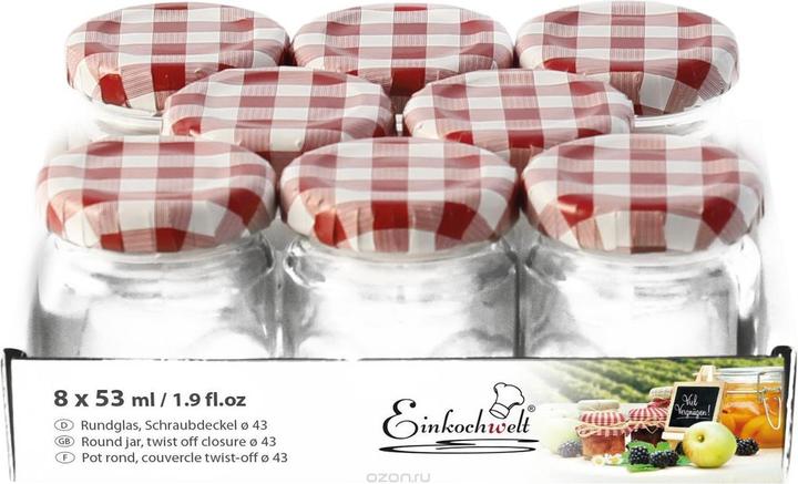 Immagine prodotto Einkochwelt Conservare i vasetti (8 pz., 0.05 l)