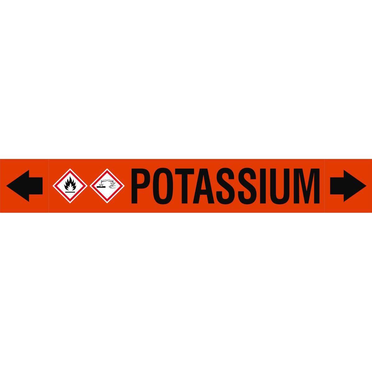 Brady ASME - Rohrmarkierer - Potassium (ASMEPM-100X690MM-POTASSIUM)