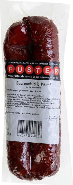 Produktbild Fuster Wurst Bauernschüblig pikant 155 g (155 g)