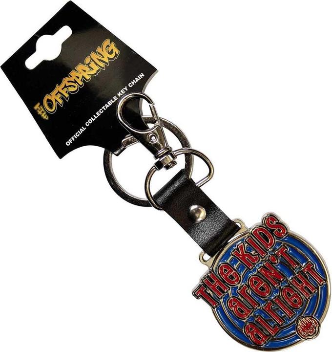Actual product image The Offspring The Kids Aren't Alright Leather Strap Keyring